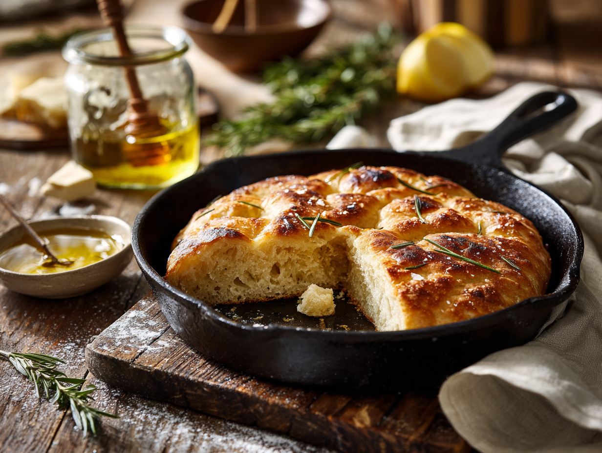 30-Minute Sourdough Skillet Bread