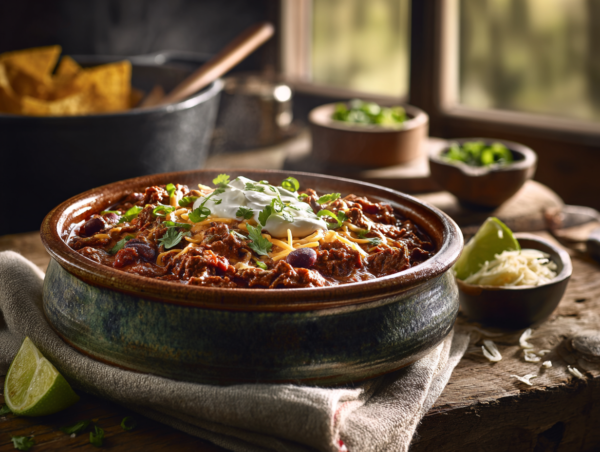 30-Minute Smoky Tex-Mex Beef &Amp; Bean Chili