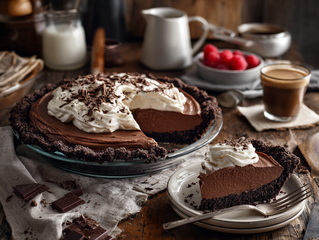 30-Minute Silky Chocolate Cream Pie