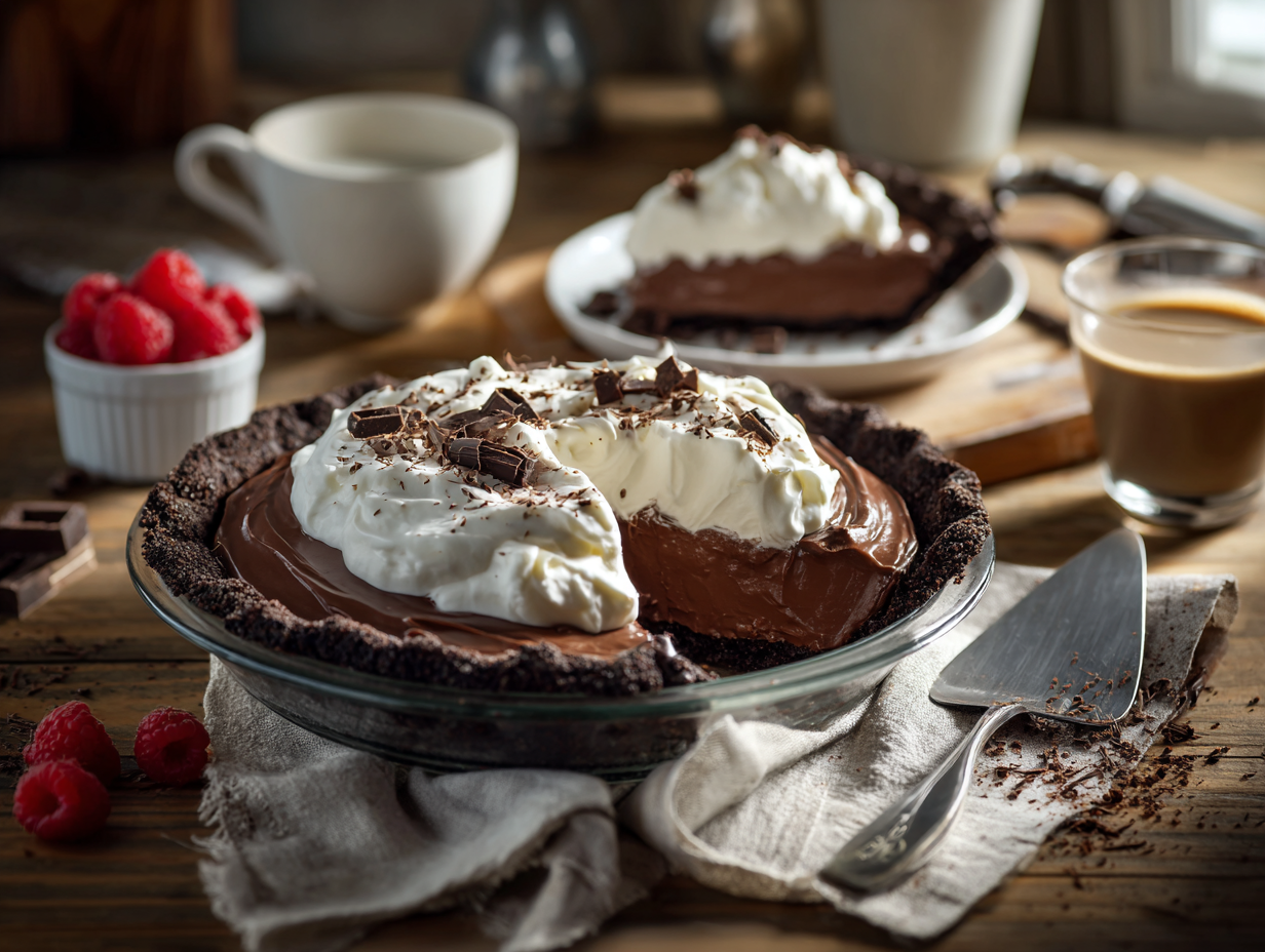 30-Minute Silky Chocolate Cream Pie