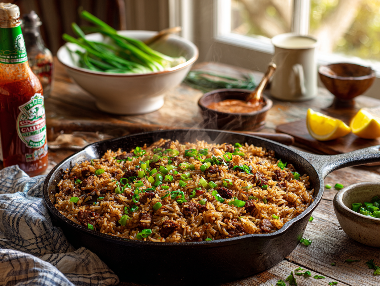 Quick Cajun Dirty Rice 2 Weeknight Cajun Dirty Rice