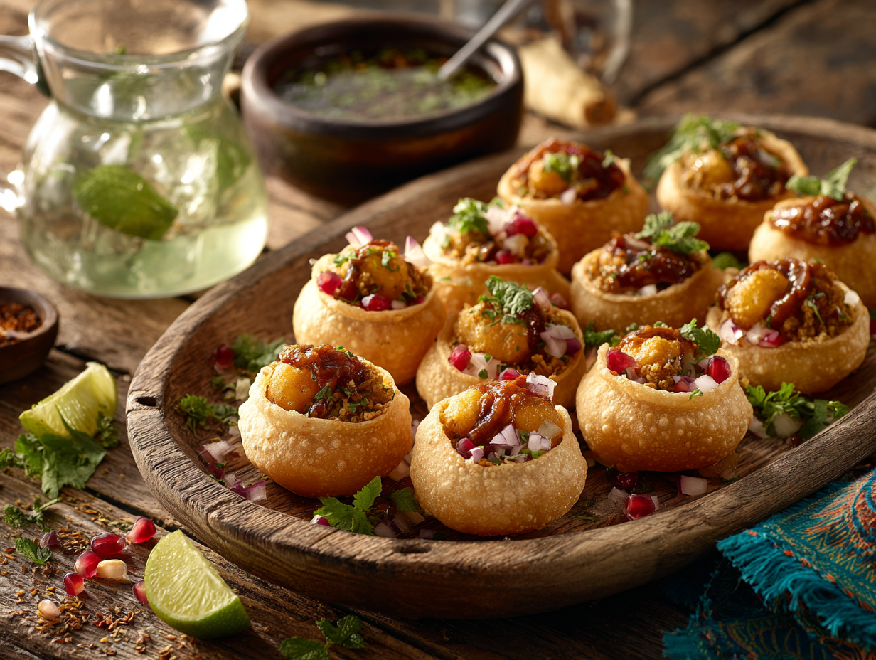 Pani Puri Recipe Simplified 2 30-Minute Pani Puri (Golgappa) With Tangy Mint Pani And Masala Filling