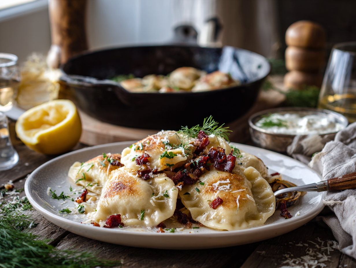 Weeknight Pan-Seared Perogies
