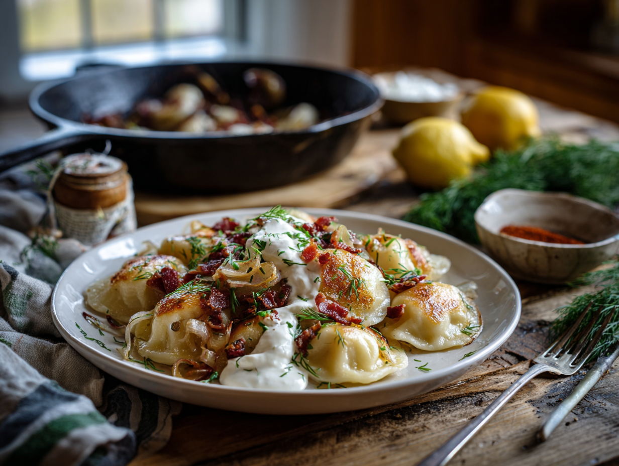 Weeknight Pan-Seared Perogies