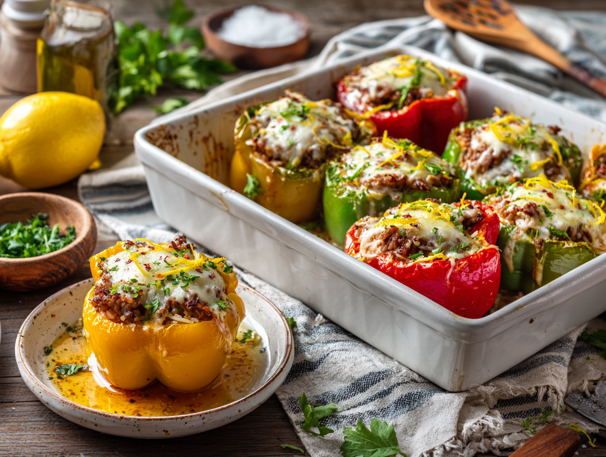 30-Minute Skillet Stuffed Peppers Recipe