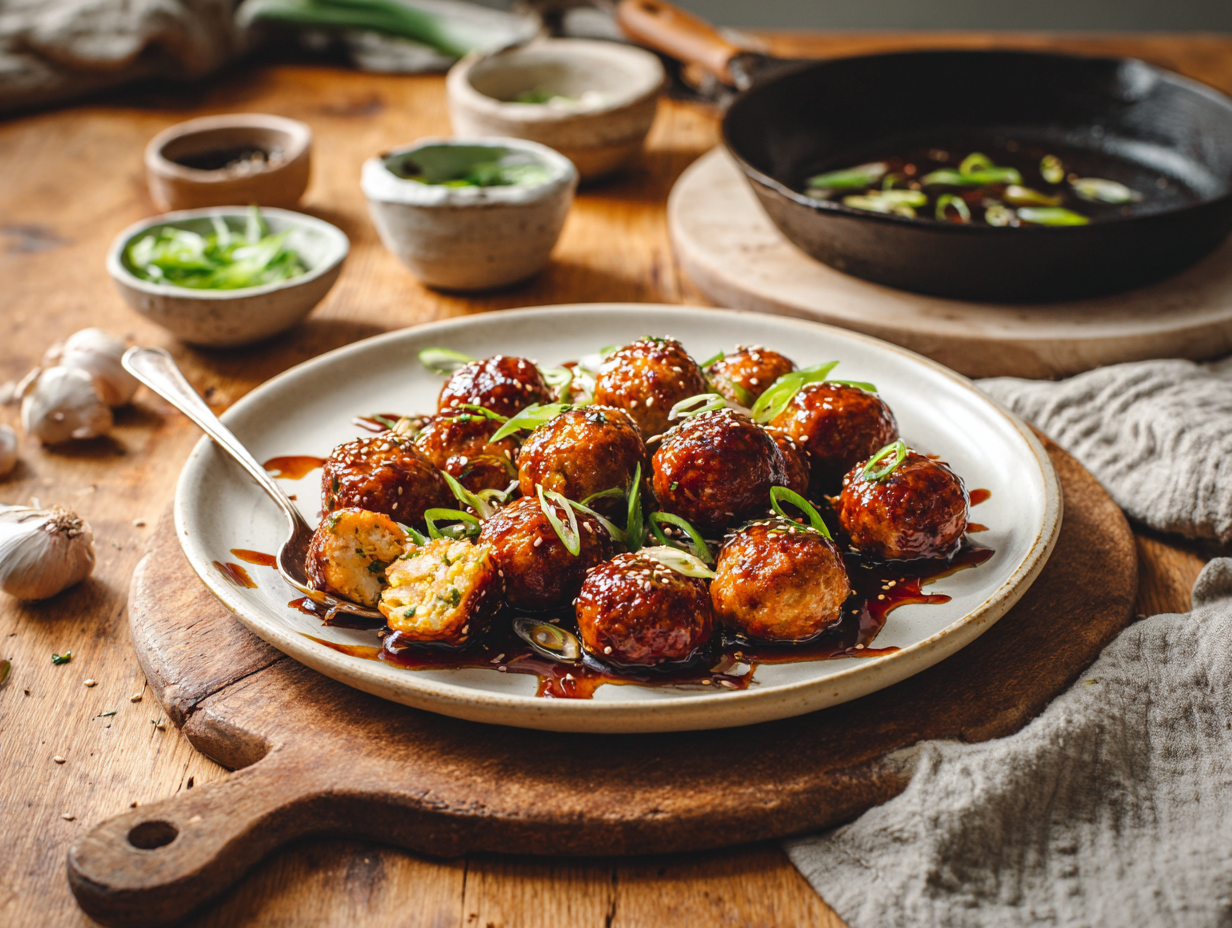 Quick Veg Manchurian With Garlic–Chili Soy Glaze (Pan-Fried)