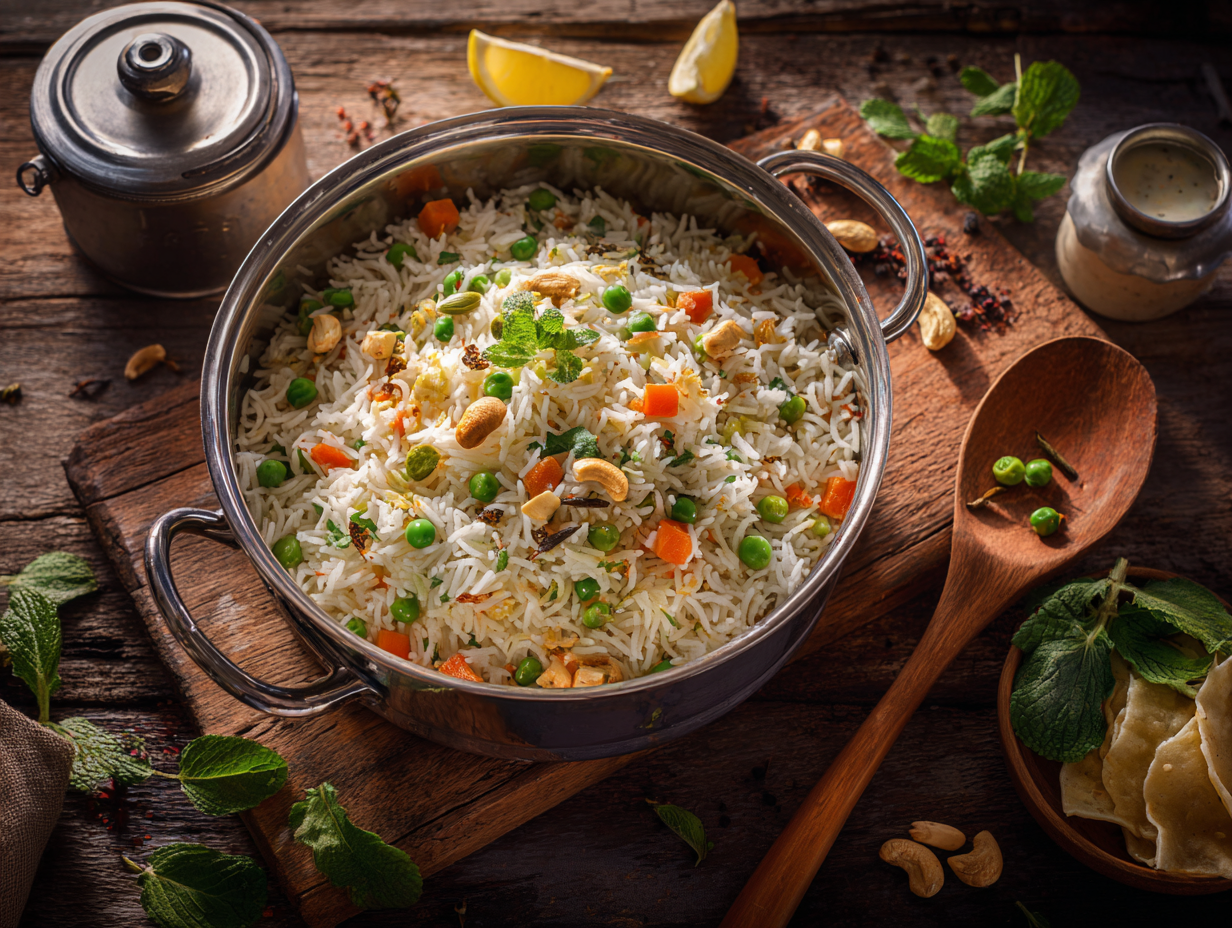 Aromatic Veg Pulao (One-Pot Vegetable Pilaf)