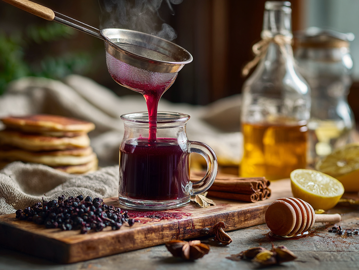 Quick Spiced Elderberry Syrup 2 Quick Spiced Elderberry Syrup (30-Minute Homemade)