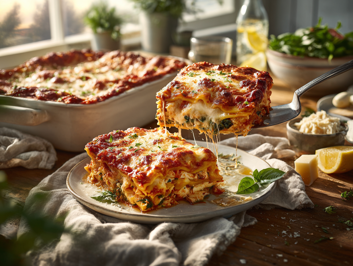 Speedy Chicken Lasagna (Weeknight No-Boil)