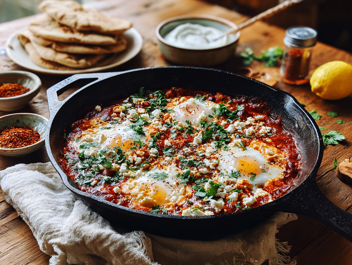 Weeknight Shakshuka with Feta and Herbs