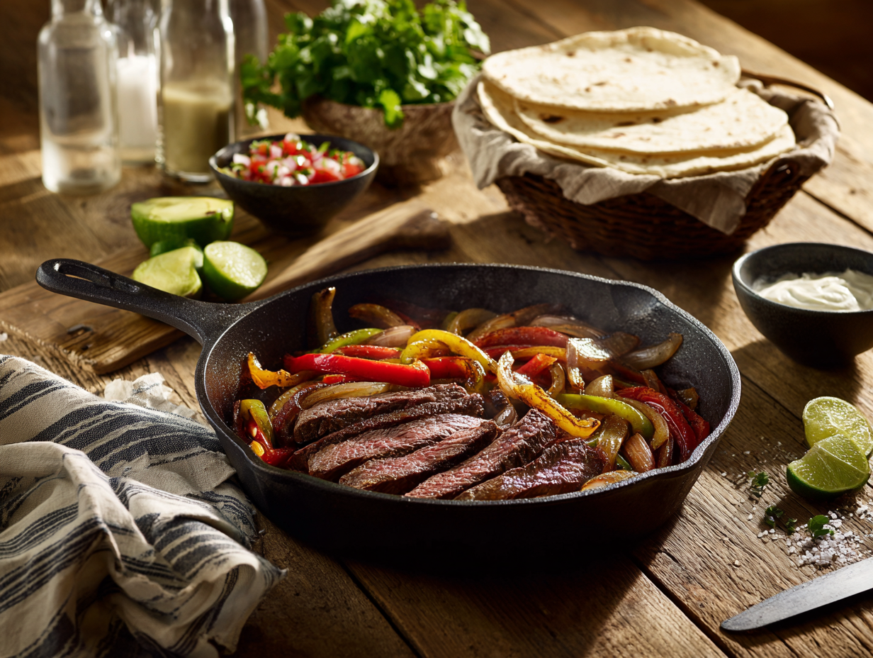 Skillet Steak Fajitas in 30 Minutes