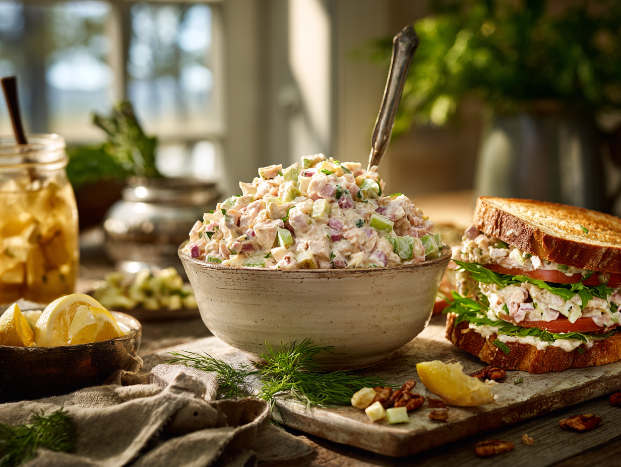 Classic Southern Ham Salad with Dill and Mustard