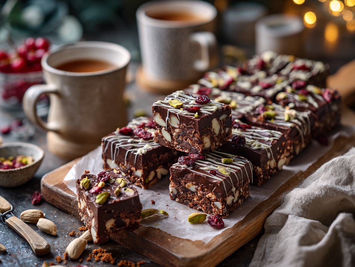30-Minute Chocolate Biscuit Tiffin (No-Bake)