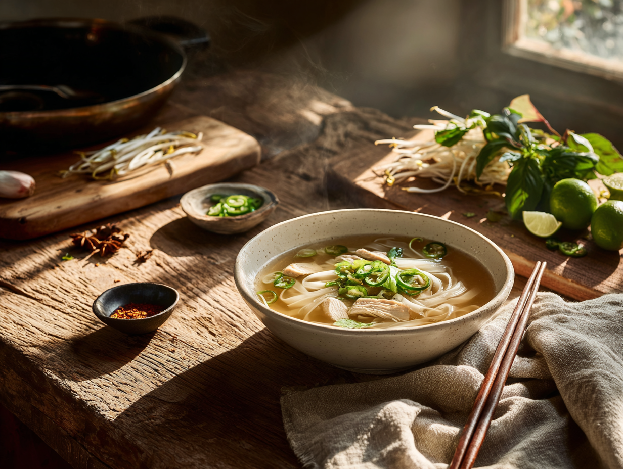 Quick Weeknight Pho Recipe 2 Quick Weeknight Pho (Pho Ga) — 30-Minute Vietnamese Noodle Soup