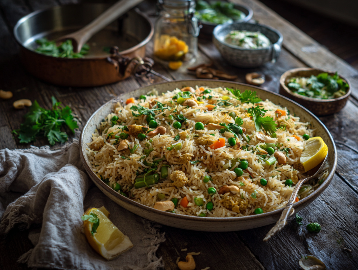 Weeknight Vegetable Pulao (Indian Rice Pilaf)