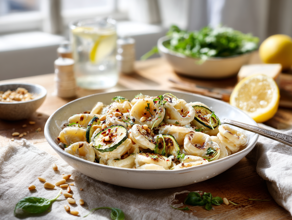 Creamy Lemon-Basil Zucchini Pasta (30-Minute Dinner)