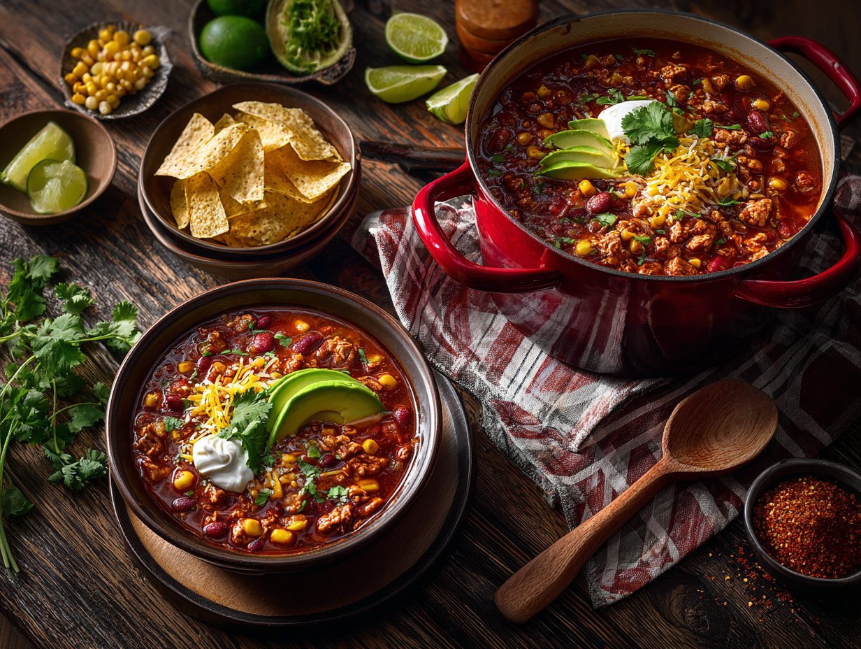 30-Minute Smoky Chicken Chili